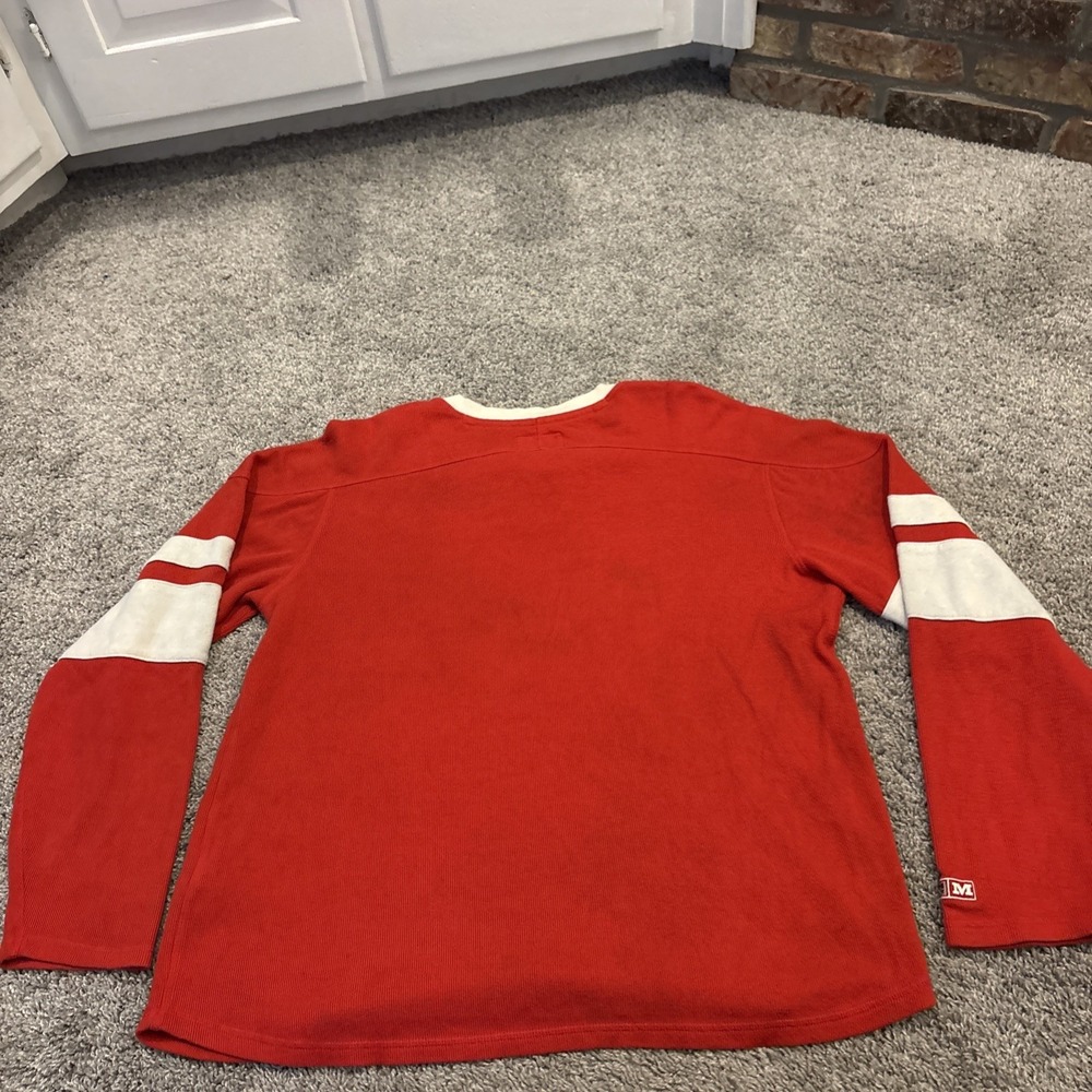 Detroit Red Wings Hockey Jersey Shirt Shersey NHL String Shirt CCM Size Large - Picture 13 of 14